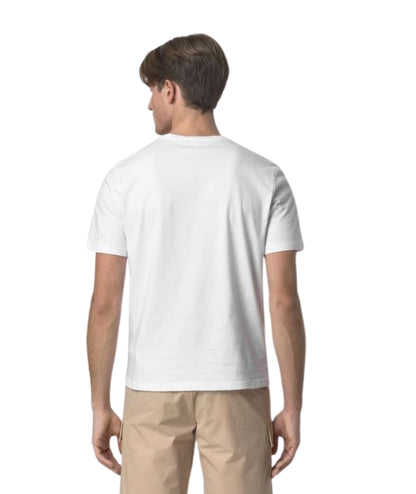 K-way T-shirt Sigur con Taschino K31368W Bianco