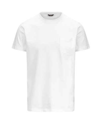 K-way T-shirt Sigur con Taschino K31368W Bianco