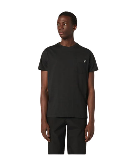 K-way T-shirt Sigur con Taschino K31368W Nero