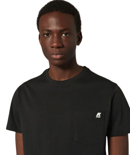 K-way T-shirt Sigur con Taschino K31368W Nero