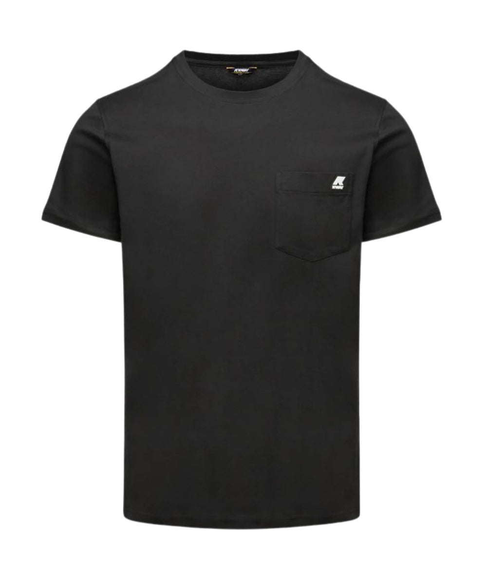 K-way T-shirt Sigur con Taschino K31368W Nero