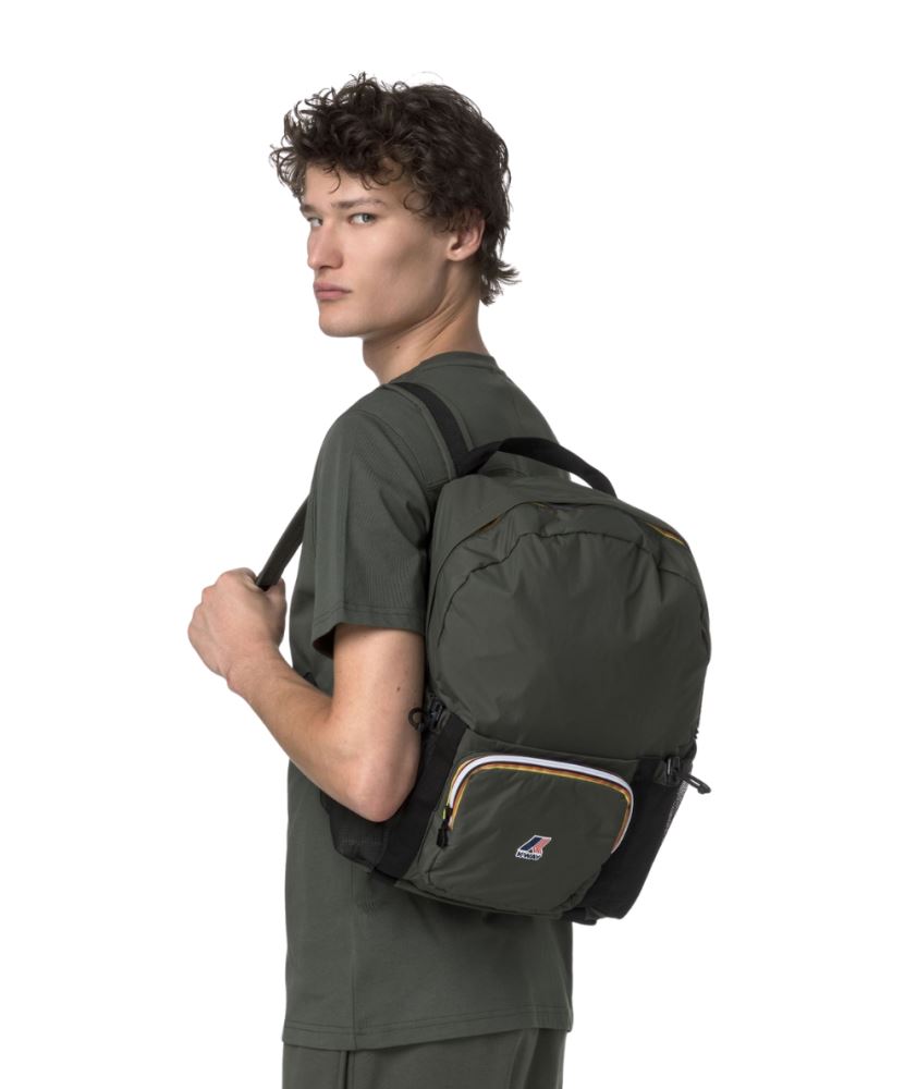 K-way Zaino con Logo Le Vrai 4.0 Michel K5135PW Verde