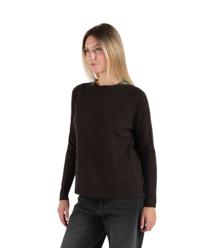 KAOS DAY BY DAY Maglia con Spacchetti Laterali SIBPT046 Marrone Fondente