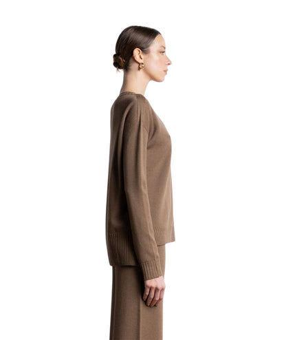 KAOS DAY BY DAY Maglia con spacchi laterali SIBPT057 Marrone Cacao