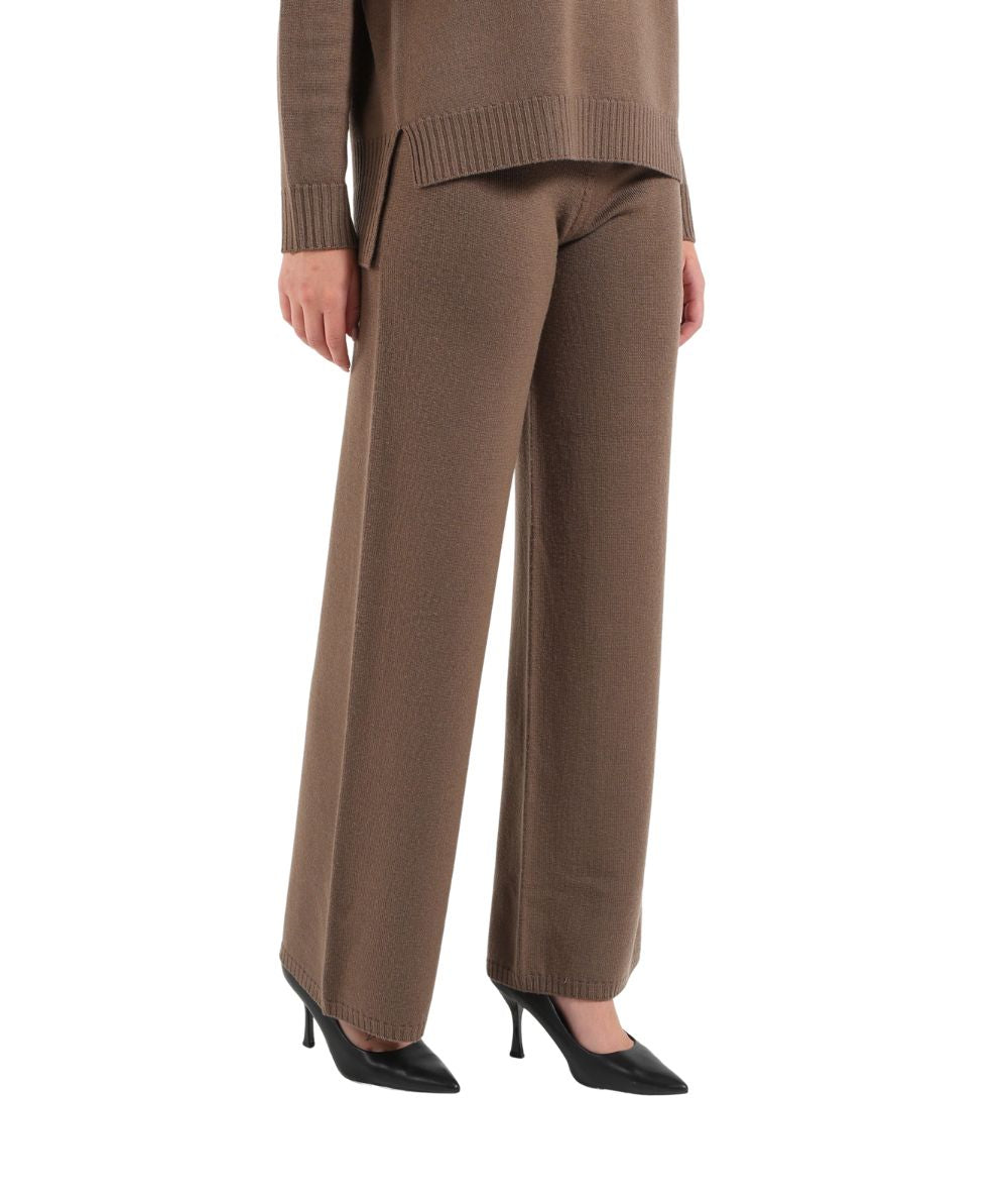 KAOS DAY BY DAY Pantaloni in Maglia SIBPT058 Marrone Cacao