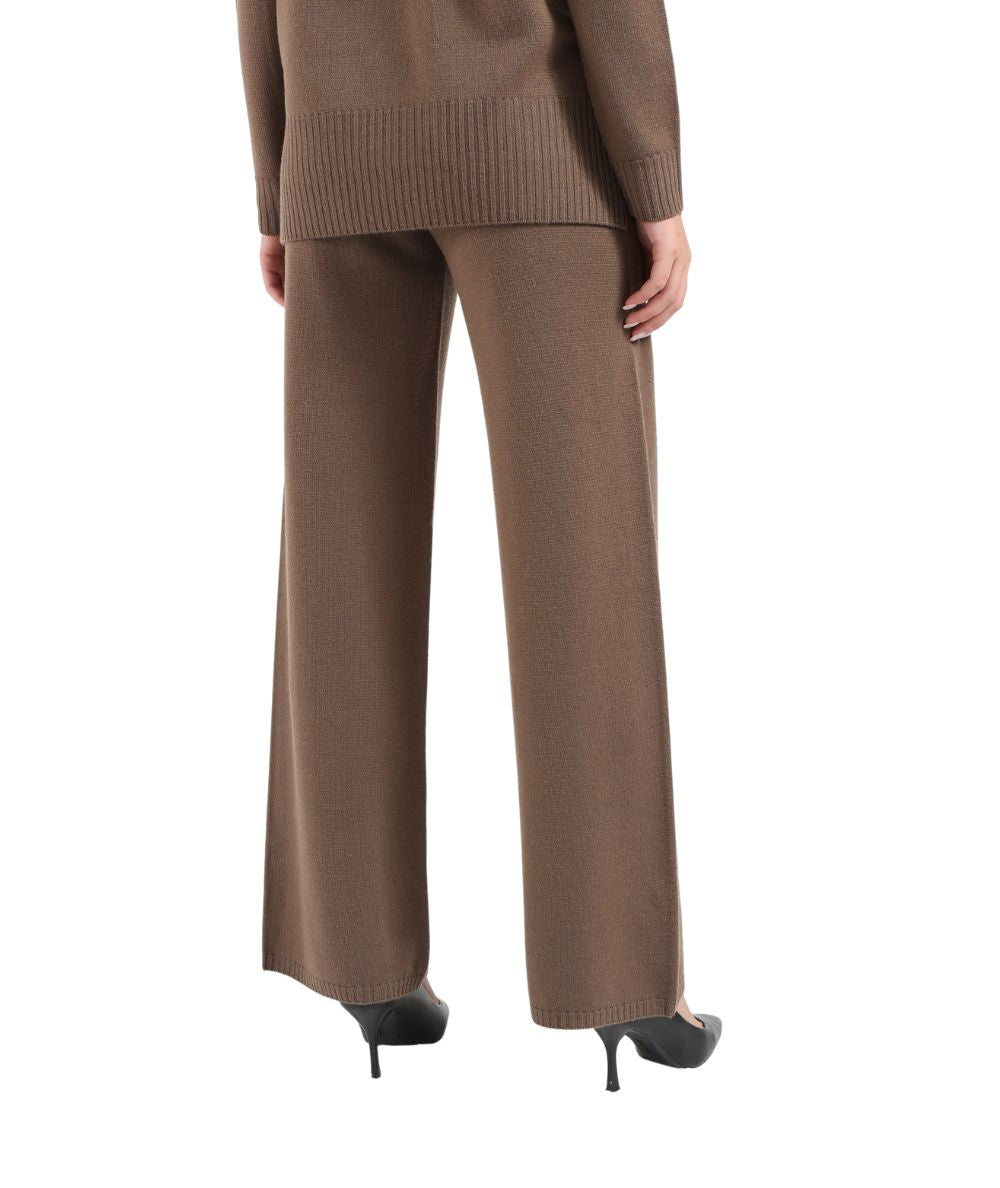 KAOS DAY BY DAY Pantaloni in Maglia SIBPT058 Marrone Cacao