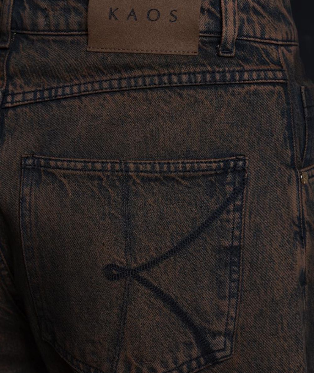 KAOS DENIM Jeans Barrel Fit SI6MG016 Marrone