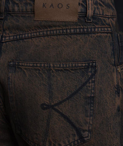 KAOS DENIM Jeans Barrel Fit SI6MG016 Marrone