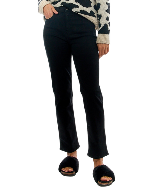 KAOS PANTALONE A 5 TASCHE CON GAMBA DRITTA OIJBL022 NERO