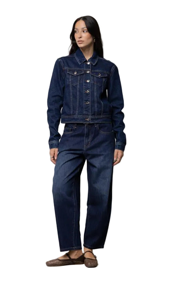 Kaos Denim Jeans Balloon in Denim Scuro SP6MP008