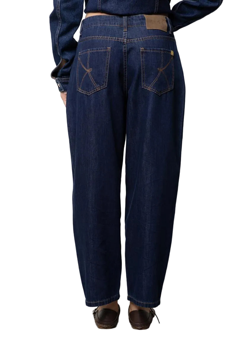 Kaos Denim Jeans Balloon in Denim Scuro SP6MP008