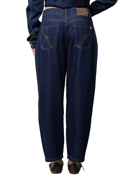 Kaos Denim Jeans Balloon in Denim Scuro SP6MP008