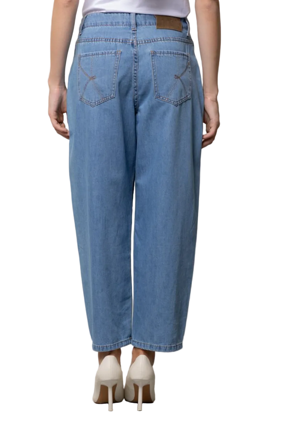 Kaos Denim Jeans Balloon in Denim Chiaro SP6MP007