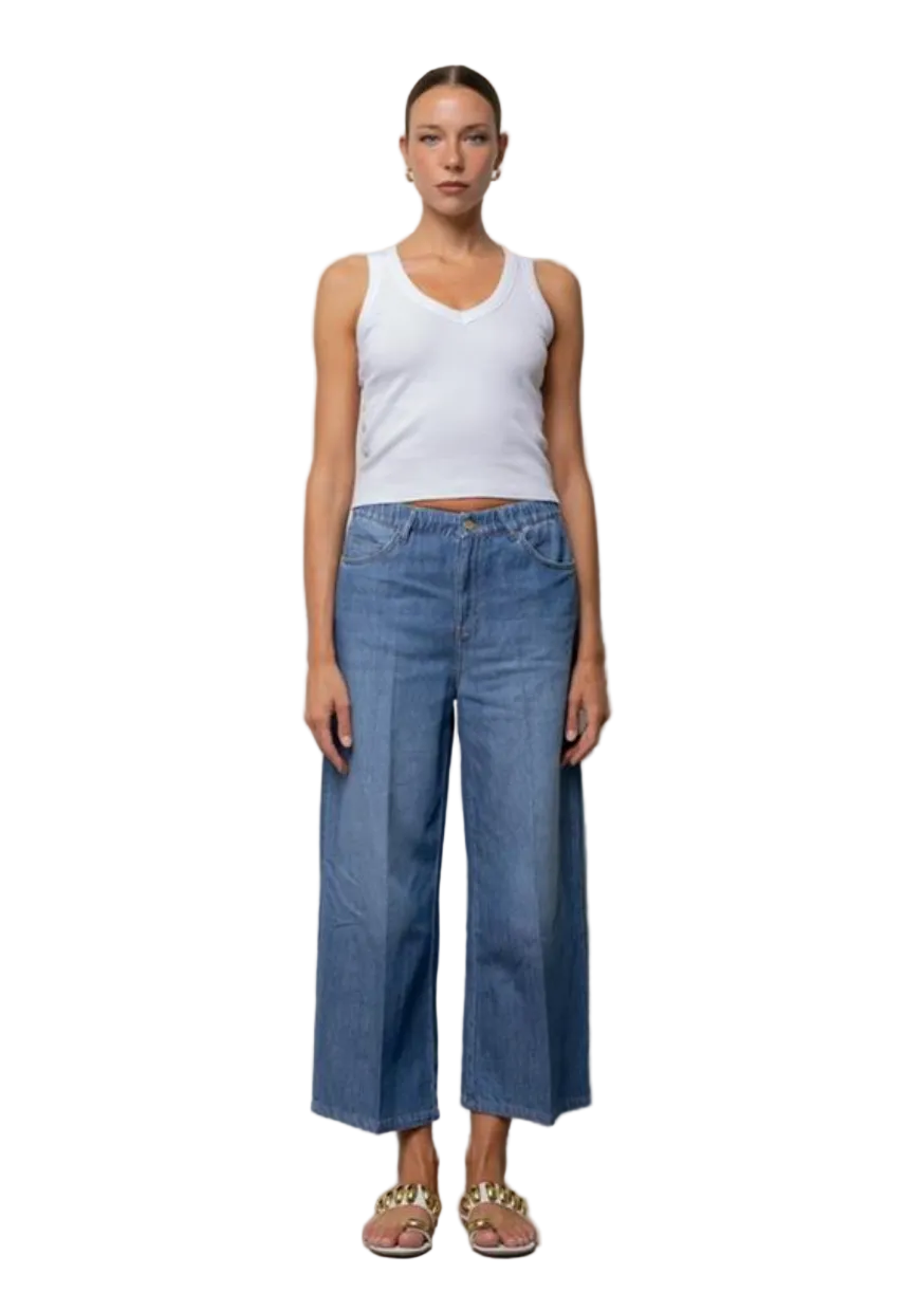 Kaos Denim Jeans Cropped Leggeri SP6MG003