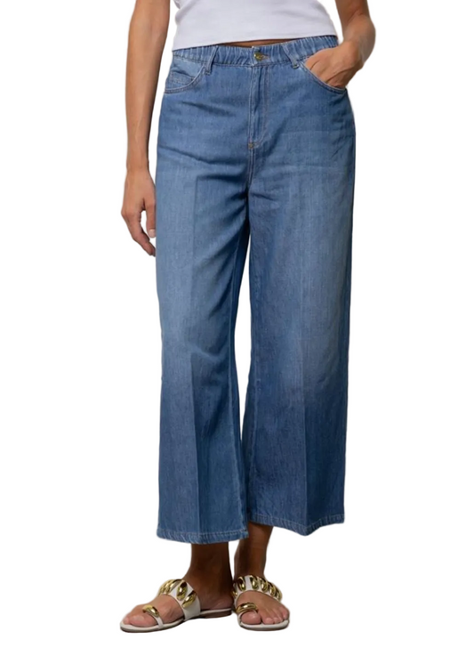 Kaos Denim Jeans Cropped Leggeri SP6MG003