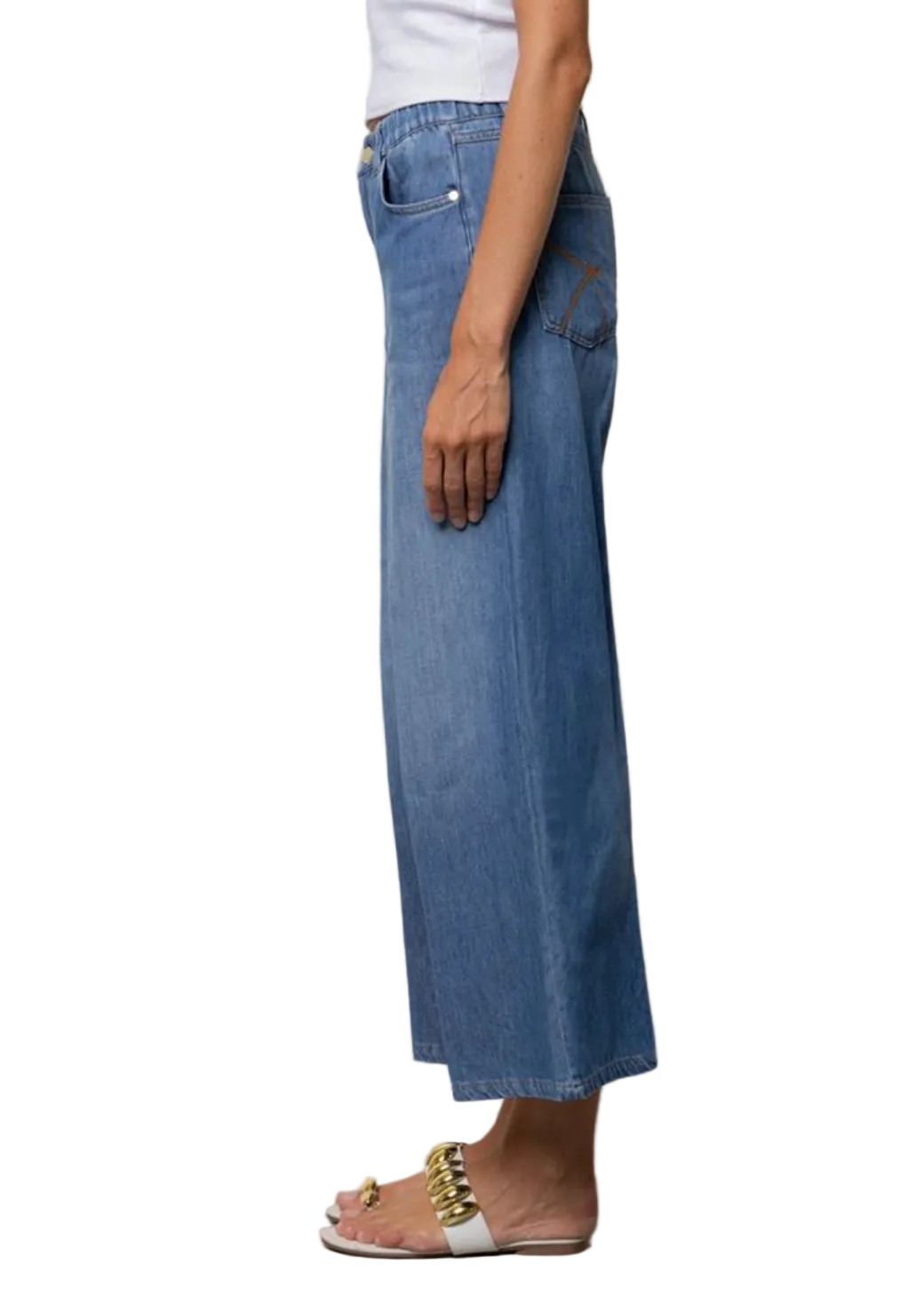Kaos Denim Jeans Cropped Leggeri SP6MG003