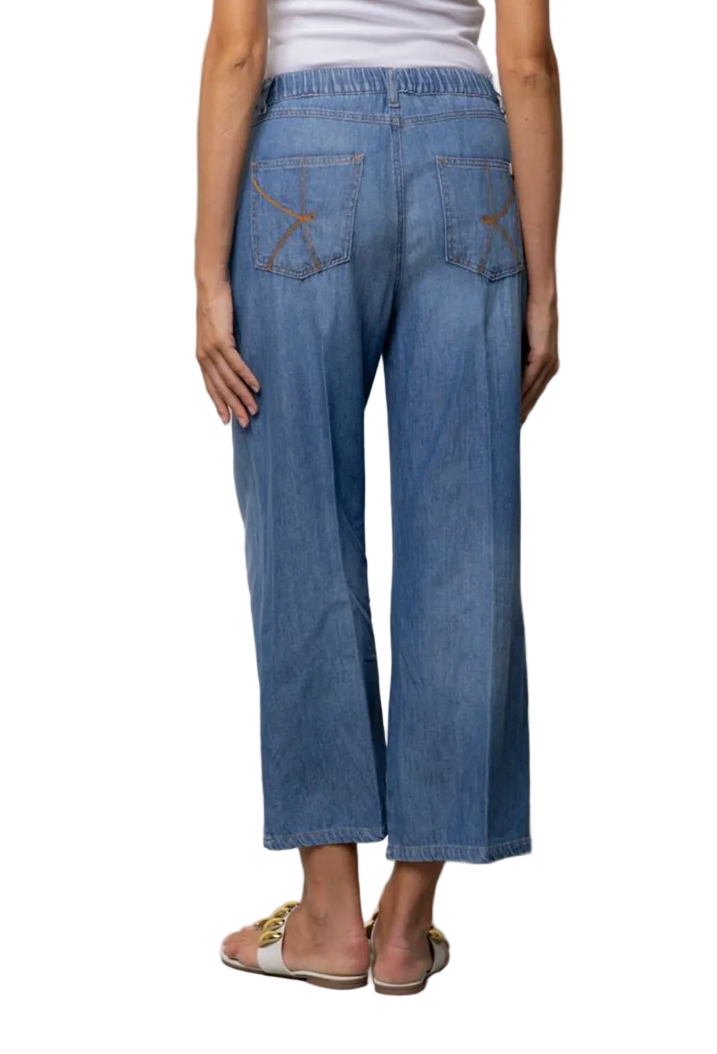 Kaos Denim Jeans Cropped Leggeri SP6MG003