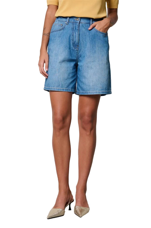 Kaos Denim Pantaloni Corti in Tela Leggera SP6DK017
