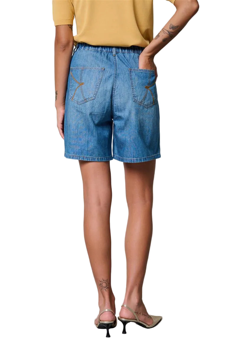 Kaos Denim Pantaloni Corti in Tela Leggera SP6DK017