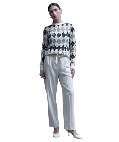 Kaos Day By Day Maglia con Motivo a Rombi RIBPT027 Multicolore