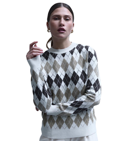 Kaos Day By Day Maglia con Motivo a Rombi RIBPT027 Multicolore 