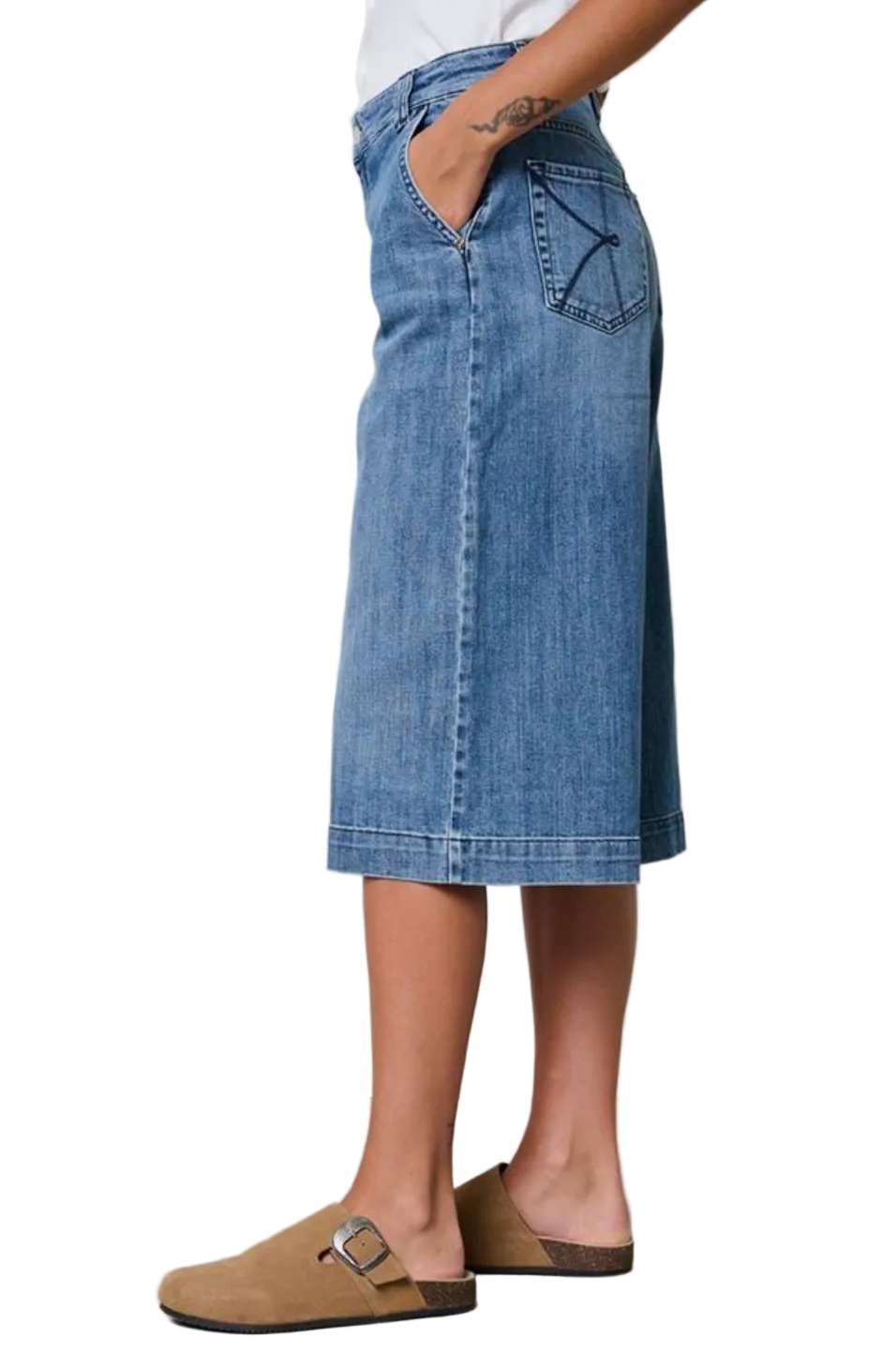 Kaos Denim Bermuda al Ginocchio SP6MG018