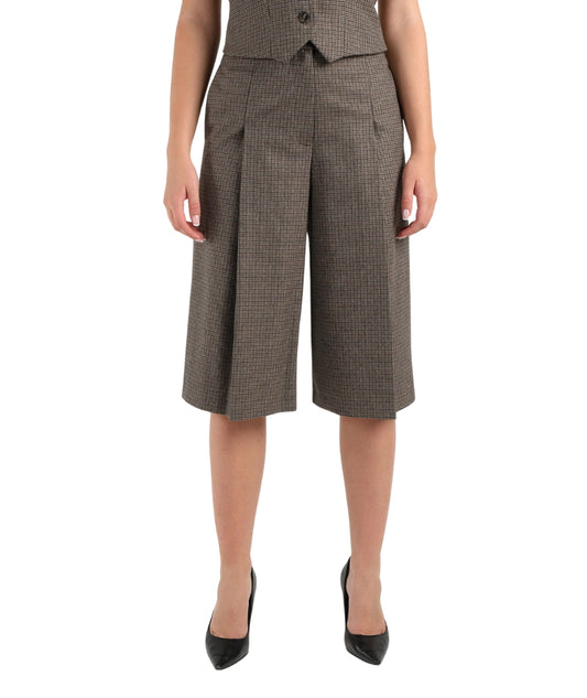 Kaos Fashion Culottes Plissettate RI1CO051 Cammello