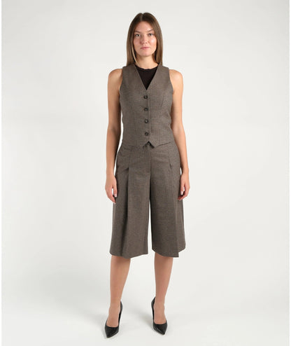 Kaos Fashion Culottes Plissettate RI1CO051 Cammello