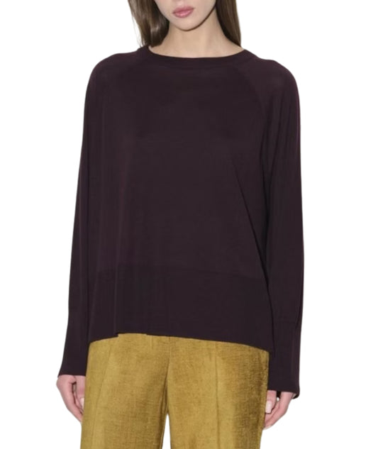 Kaos Fashion Maglia con Maniche Raglan RI1NT021 Viola