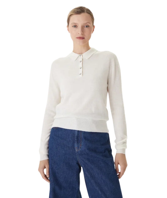 Kaos Fashion Maglia in Lana RI1KT019 Bianco Panna