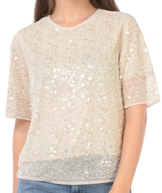 Kaos Fashion T-Shirt Donna RP1NT001 Nude