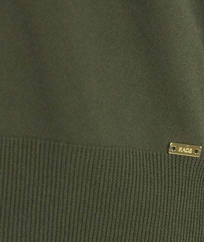 Kaos Jeans Maglia con Scollo a V SPJPT029 Verde Militare