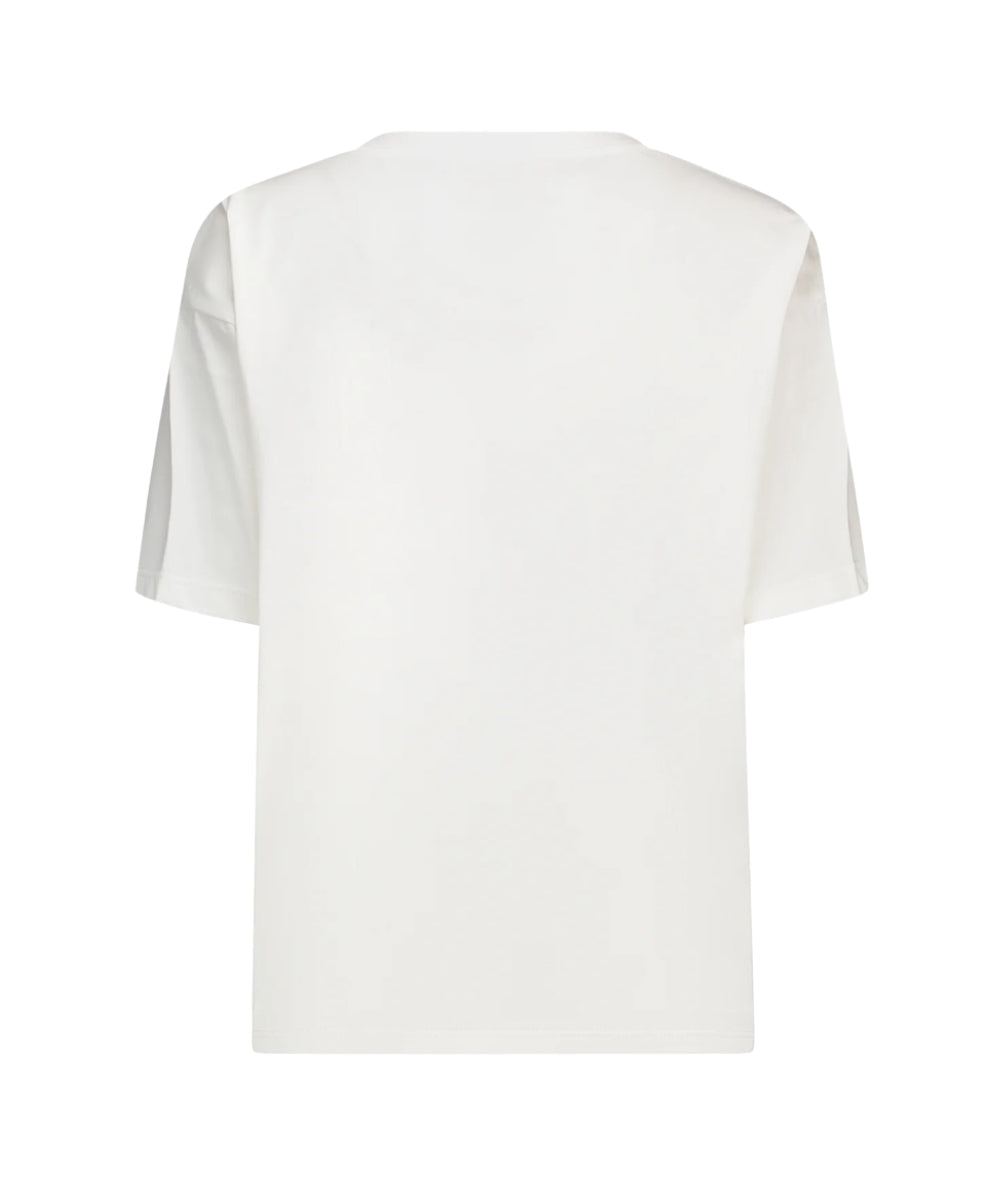 Kaos Jeans T-shirt con Taschino SPJMA005 Bianco Panna