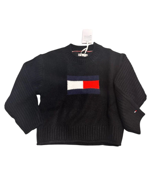 Tommy Hilfiger Maglione Girocollo KG0KG09335 Nero
