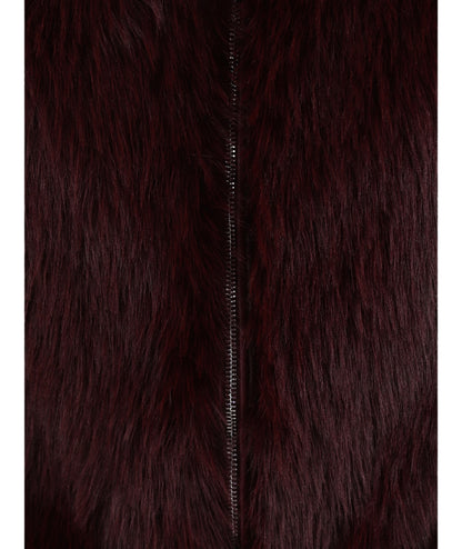 Kaos Jeans Bomber in Faux Fur RIJLE001 Bordeaux