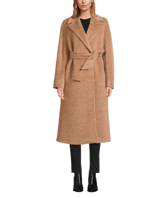 MAX MARA STUDIO Cappotto in Alpaca Spazzolino Nilo Cammello