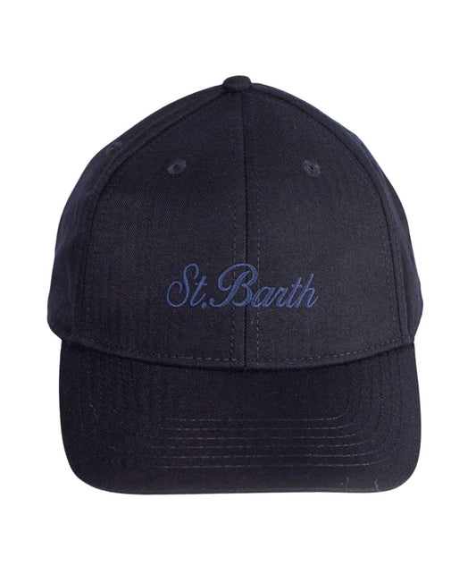 MC2 SAINT BARTH Cappello da Baseball  BASEBALL FLANNEL Blu Navy