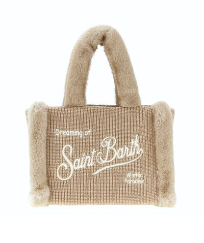MC2 Saint Barth Borsa COLETTE SHEARLING RIB COL0034 Beige
