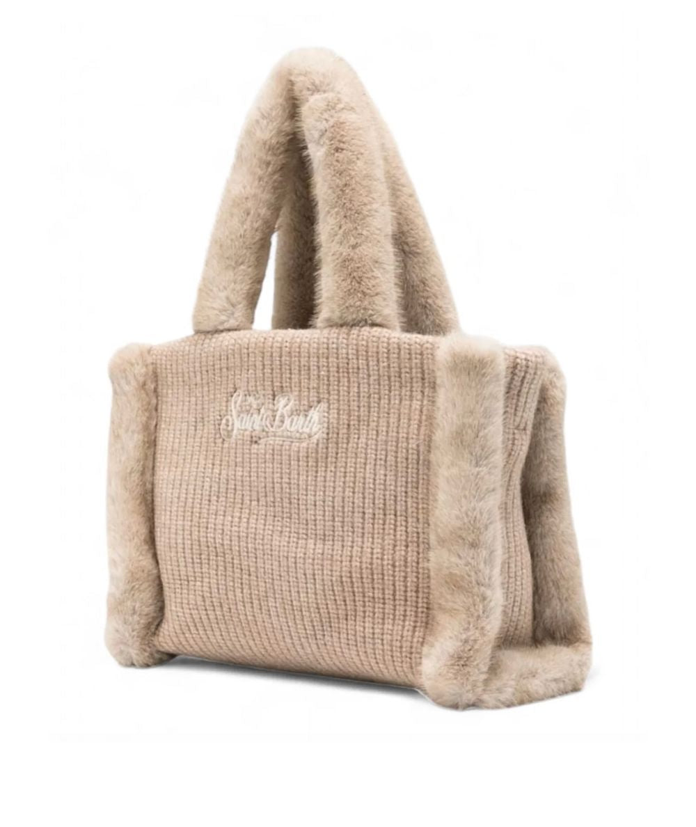 MC2 Saint Barth Borsa COLETTE SHEARLING RIB COL0034 Beige