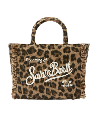 MC2 Saint Barth Borsa Leopardata COLETTE FELT COL0037 Marrone