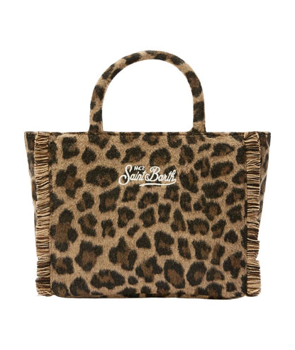 MC2 Saint Barth Borsa Leopardata COLETTE FELT COL0037 Marrone