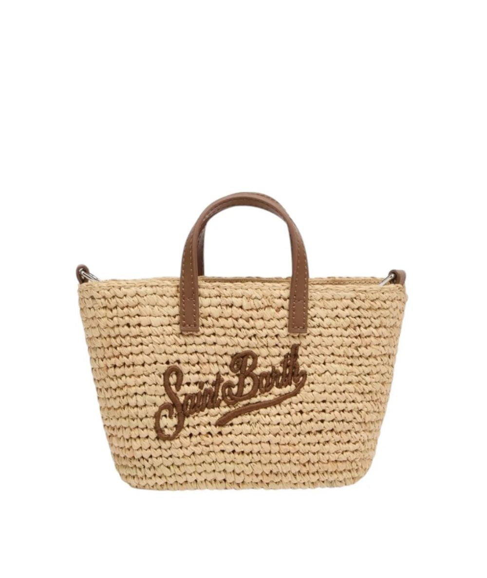 MC2 Saint Barth Borsa Raffia City Mini 00358L Naturale Marrone