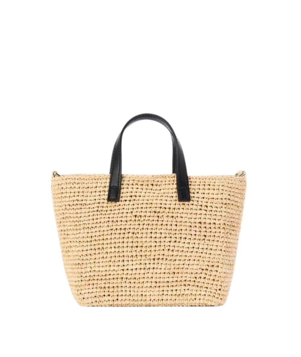 MC2 Saint Barth Borsa Raffia City Mini 00421L Naturale Nero
