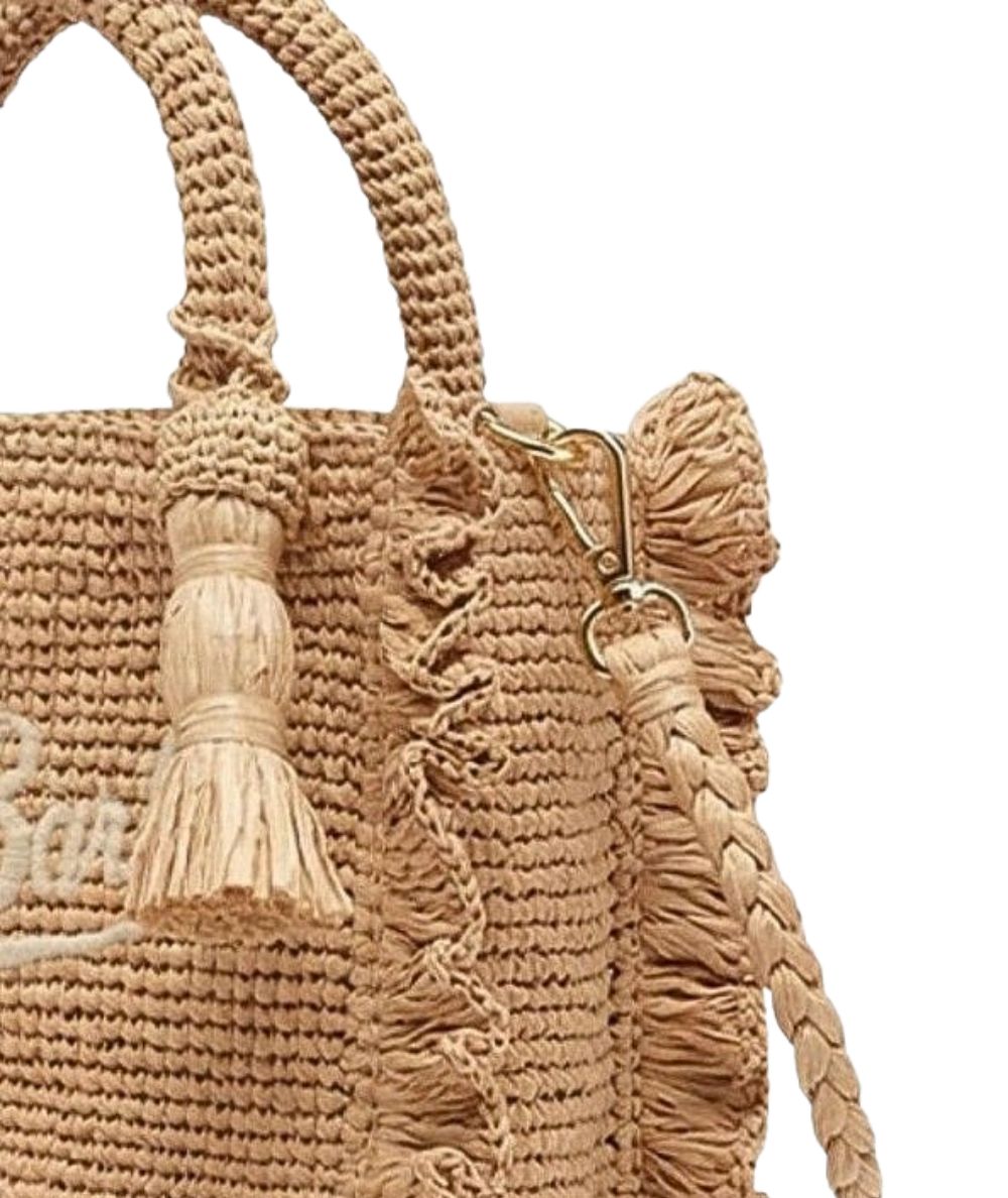 MC2 Saint Barth Borsa Raffia Volant Mini 00222L 