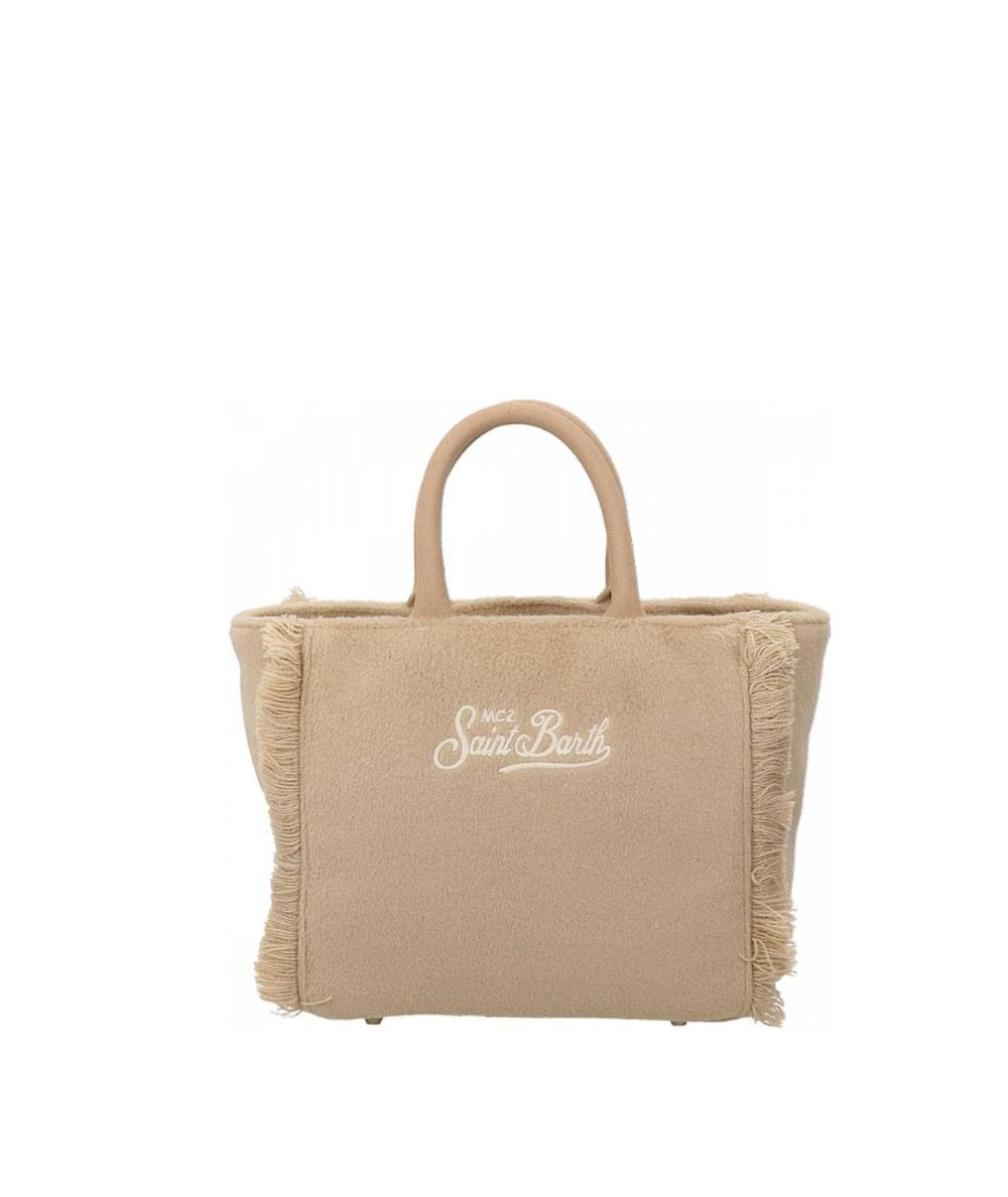 MC2 Saint Barth Borsa con Tracolla VANITY MINI FELT VAMI024 Beige