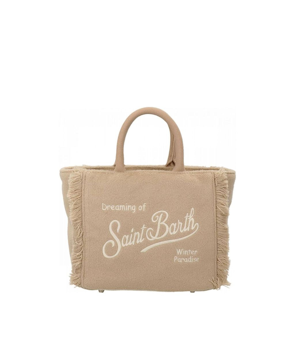 MC2 Saint Barth Borsa con Tracolla VANITY MINI FELT VAMI024 Beige