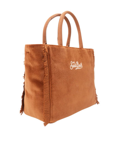 MC2 Saint Barth Borsa in Velluto COLETTE VELVET COL0038 Marrone Caramello