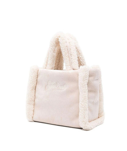 MC2 Saint Barth Mini Borsa in Eco Montone VANITY MINI SHEARLING VAMI020 Avorio