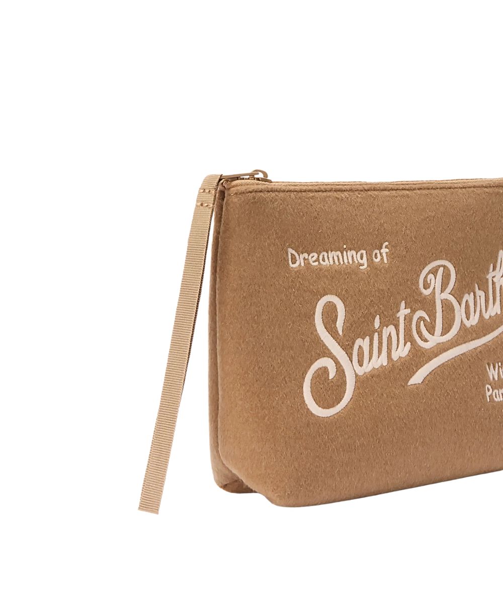 MC2 Saint Barth Pochette ALINE FELT ALI0028 Beige Cammello