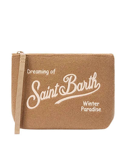 MC2 Saint Barth Pochette ALINE FELT ALI0028 Beige Cammello